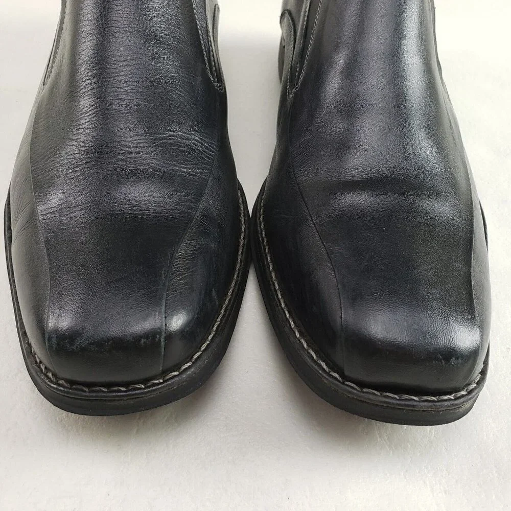Sandro Moscoloni Edwin Leather Loafer Mens 11.5 Black Slip On Dress Casual Shoe